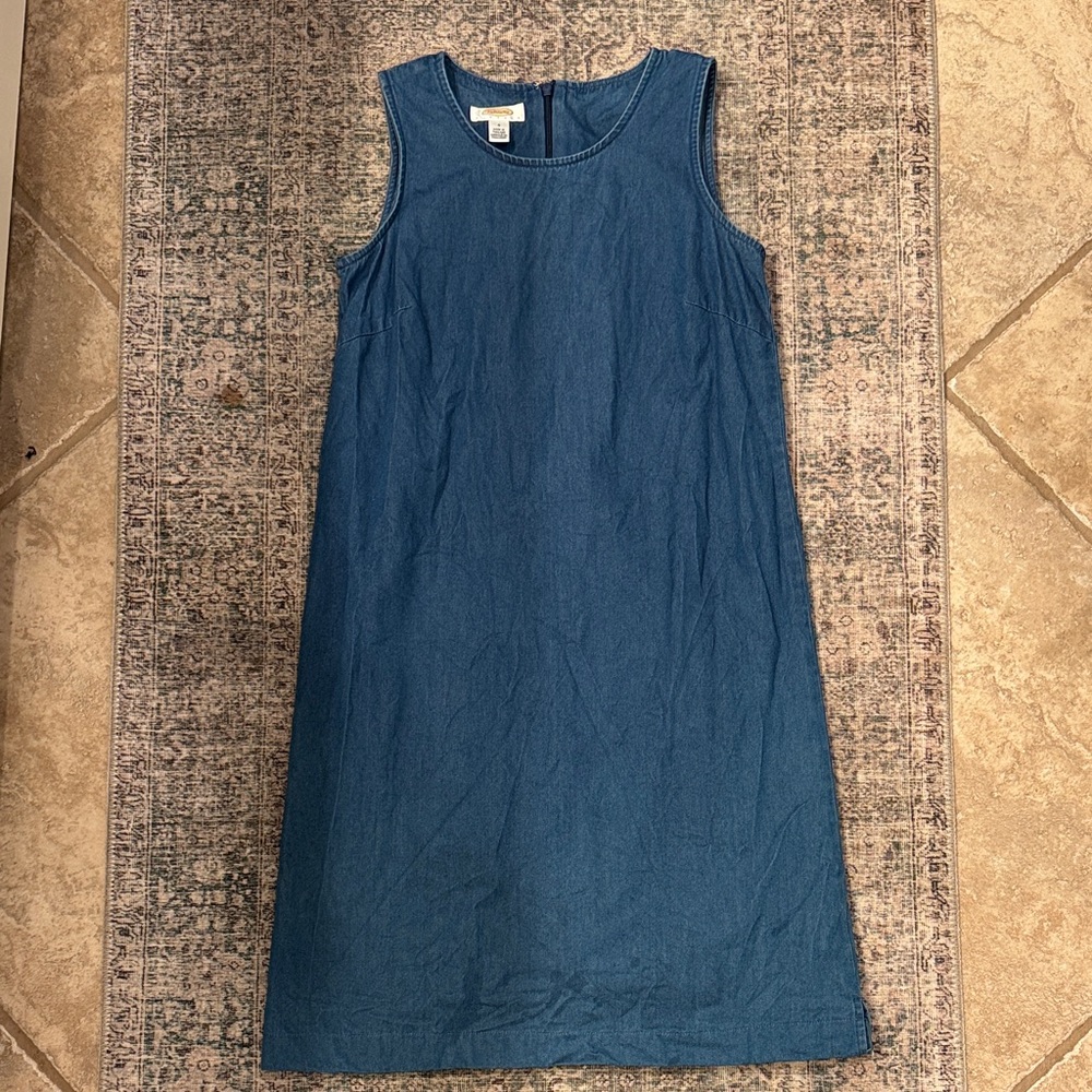 Talbots Sleeveless Denim Dress